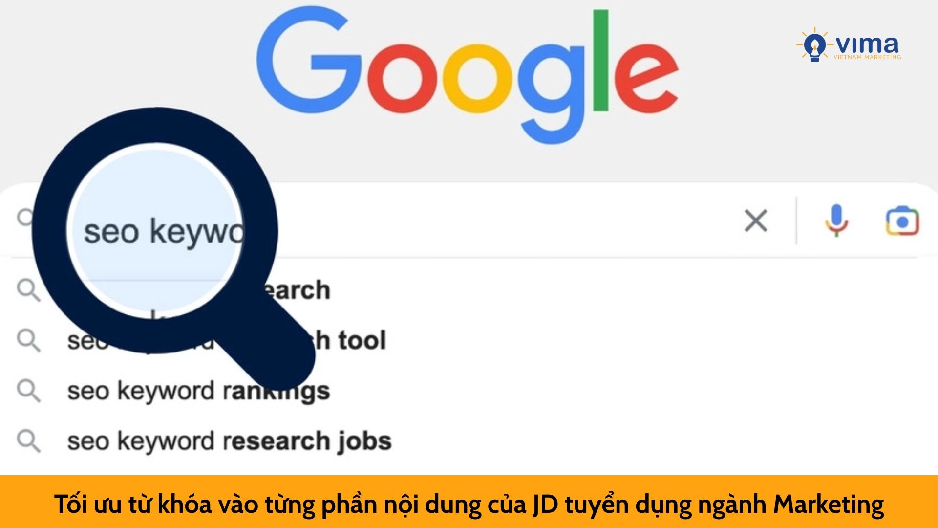 Tối ưu từ khóa vào từng phần nội dung của JD tuyển dụng ngành Marketing